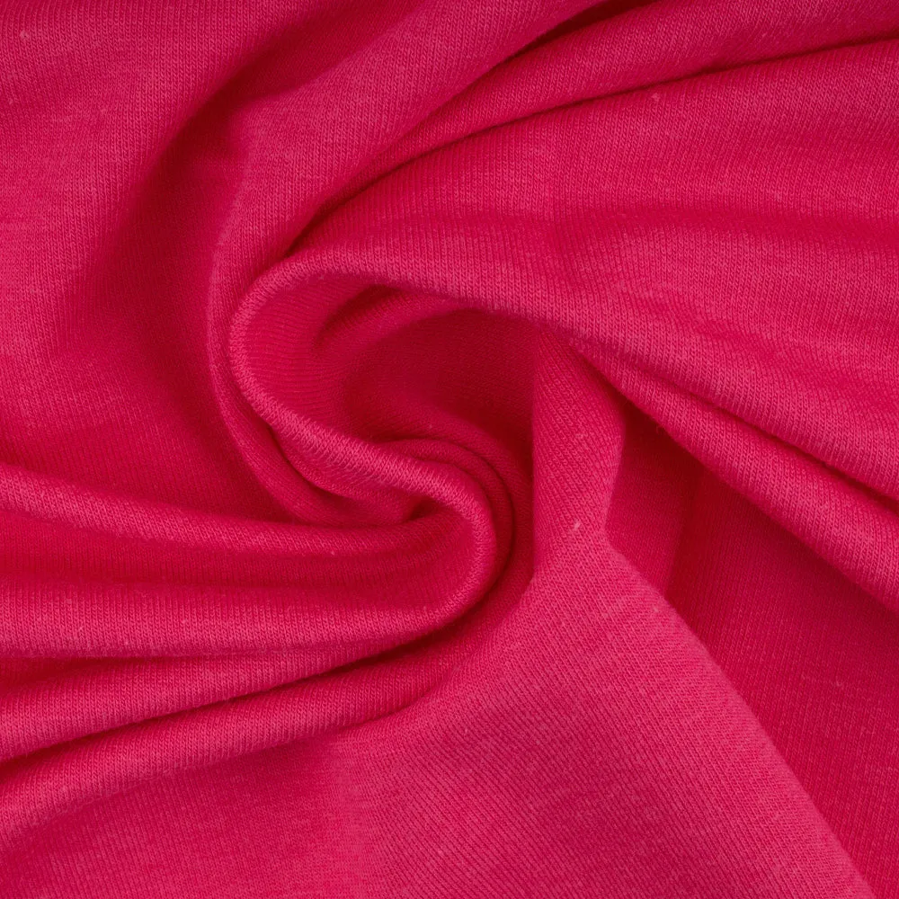 BAMBOO French Terry Knit - Fuchsia