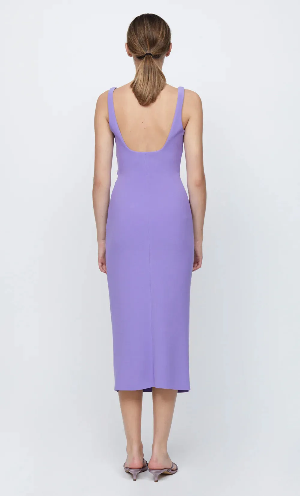 Bec and Bridge Karina Tuck Midi Dress Grape