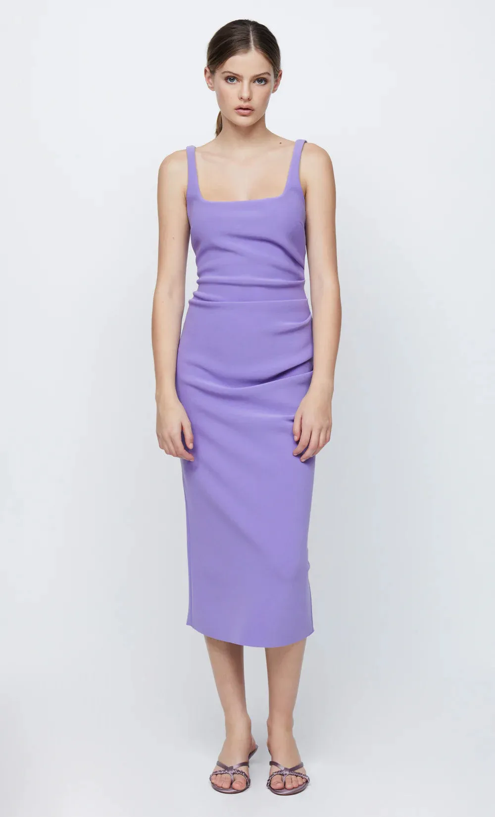 Bec and Bridge Karina Tuck Midi Dress Grape