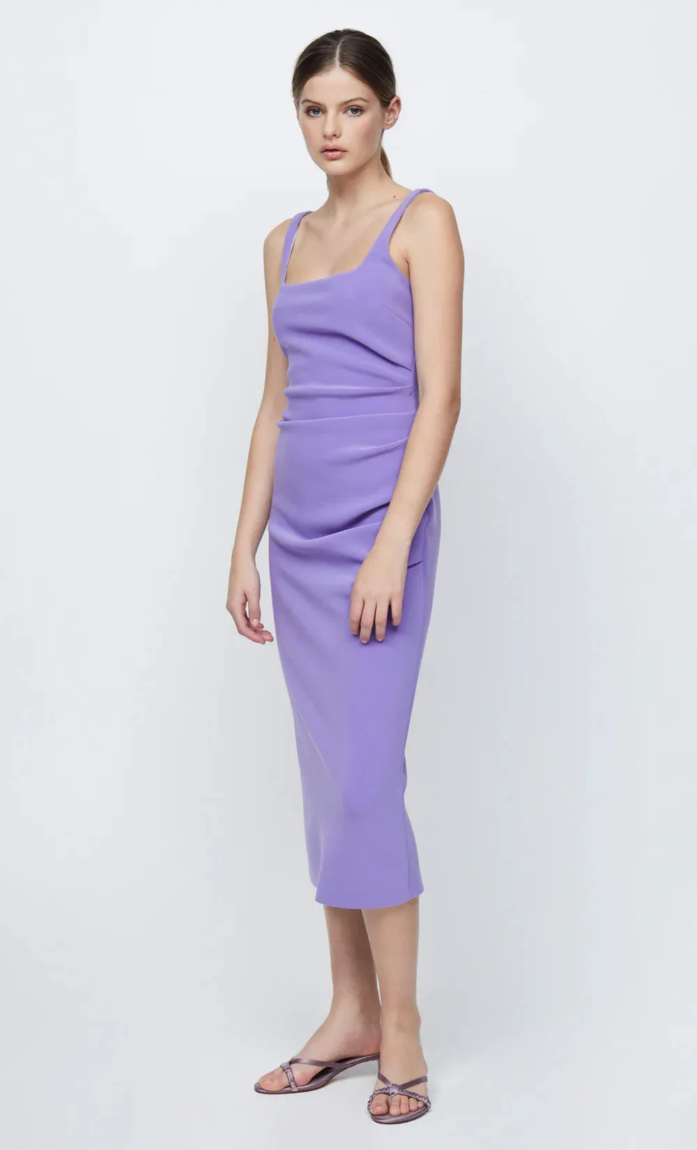 Bec and Bridge Karina Tuck Midi Dress Grape