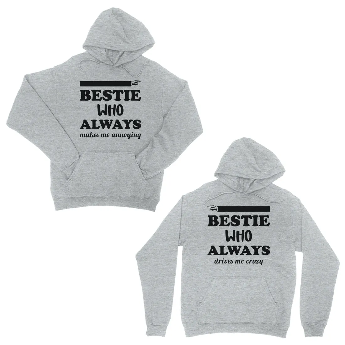 Bestie Always Matching Tops Unisex Pullover Hoodies For BFF Gift