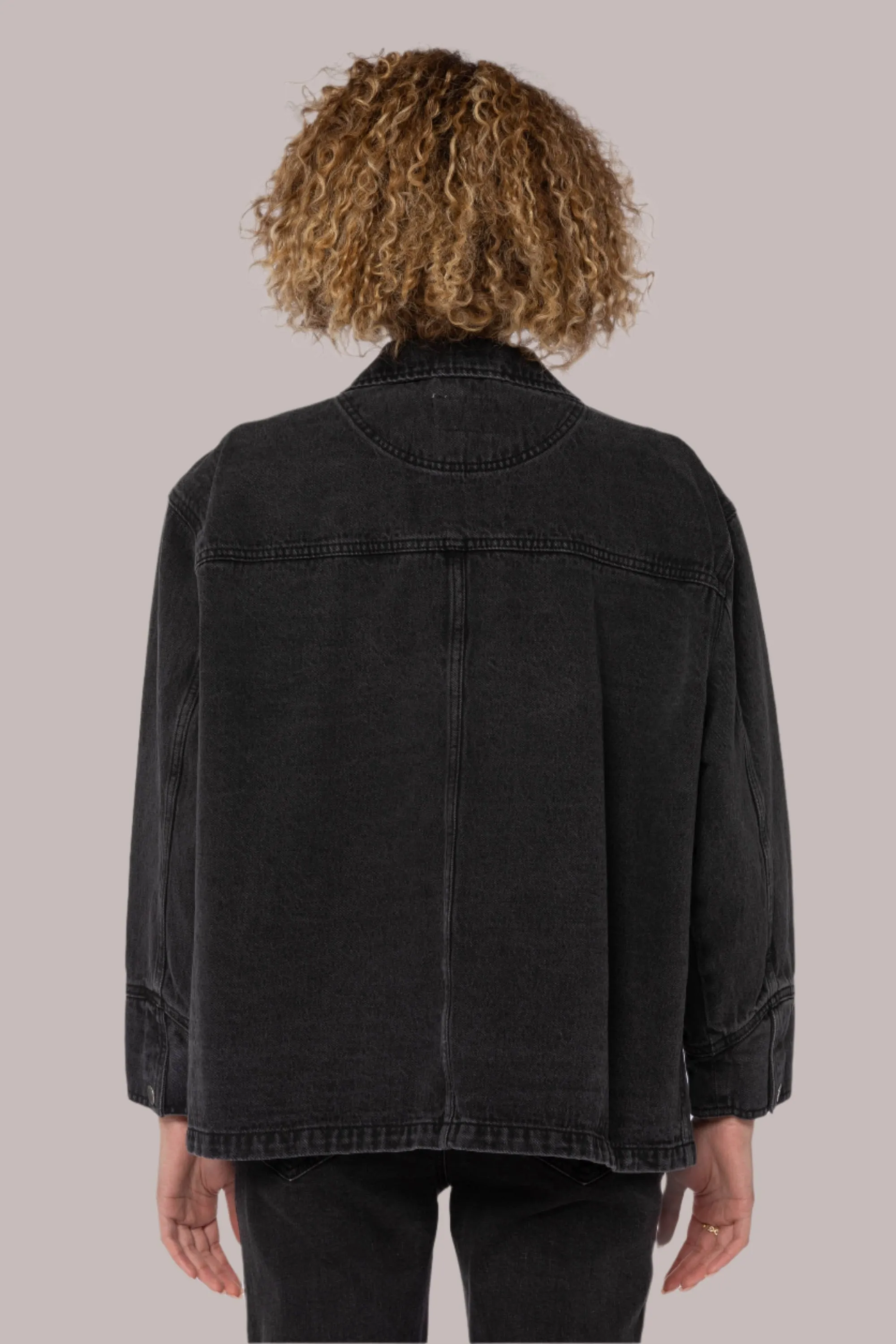 Black Denim Chore Jacket