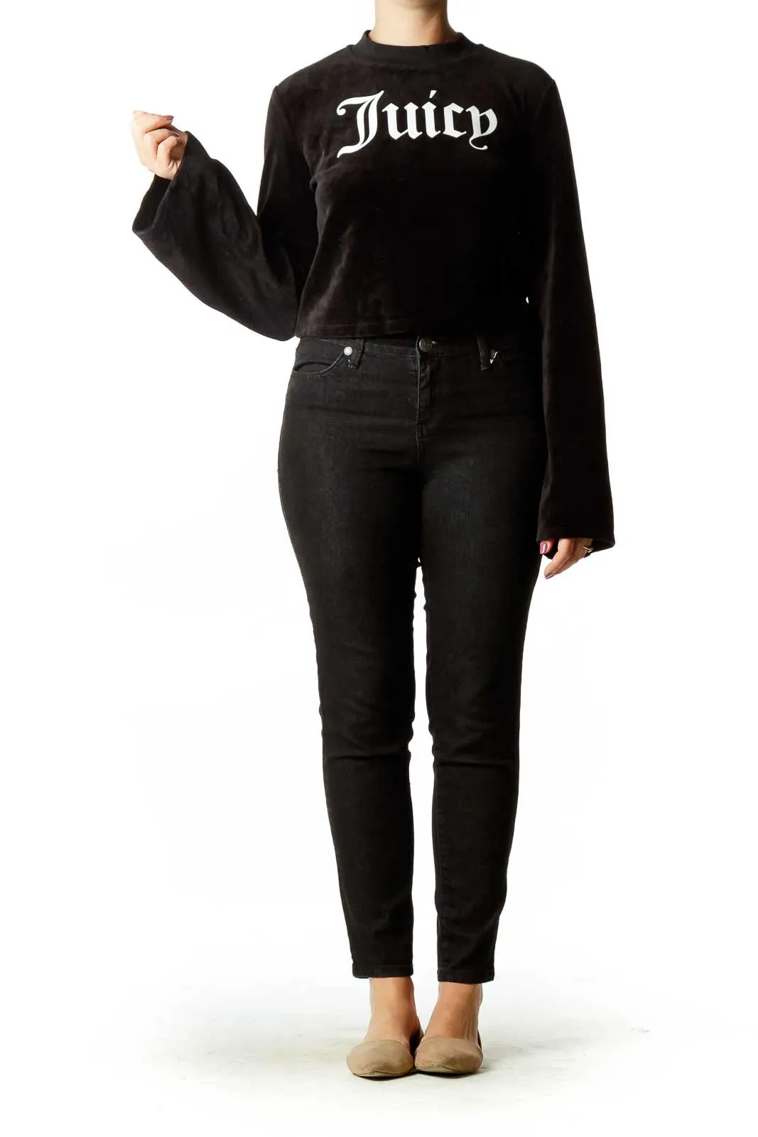 Black Velvet Sweatshirt