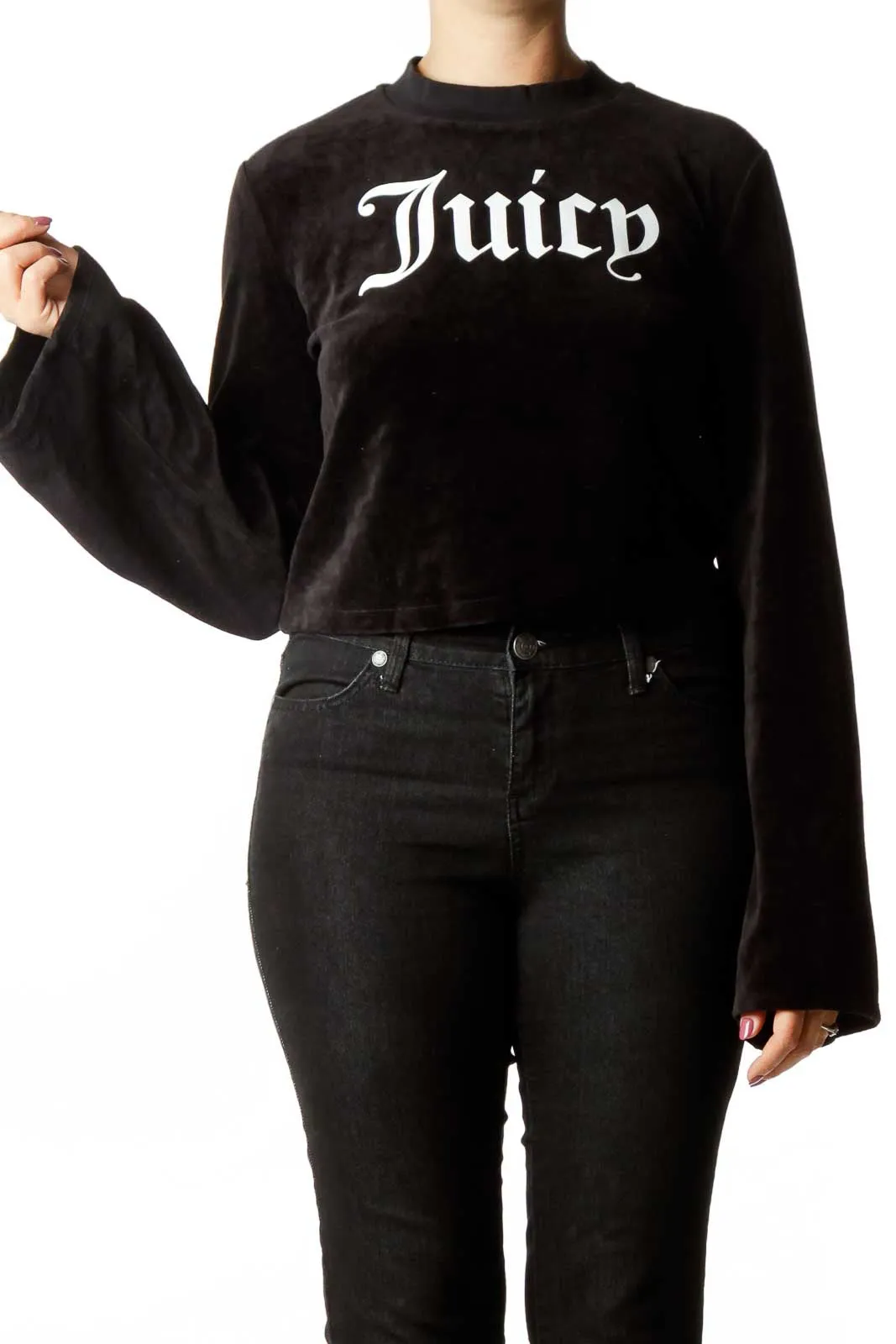 Black Velvet Sweatshirt