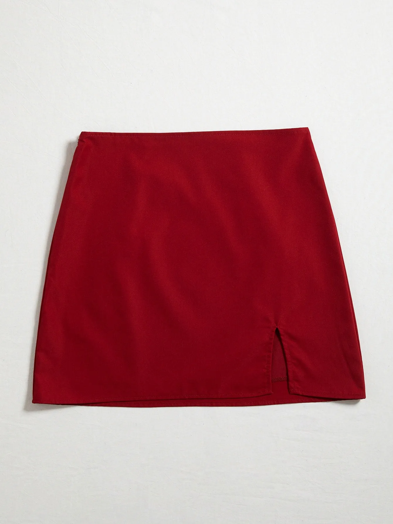 Casual Plain Zipper Natural Short Women Skirt