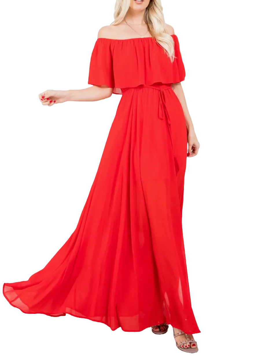 Devon Maxi Dress Red