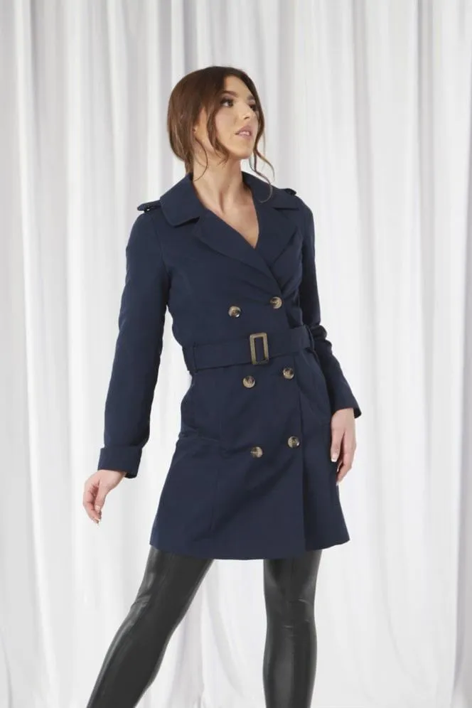 Double Second Fitted Trench Coat