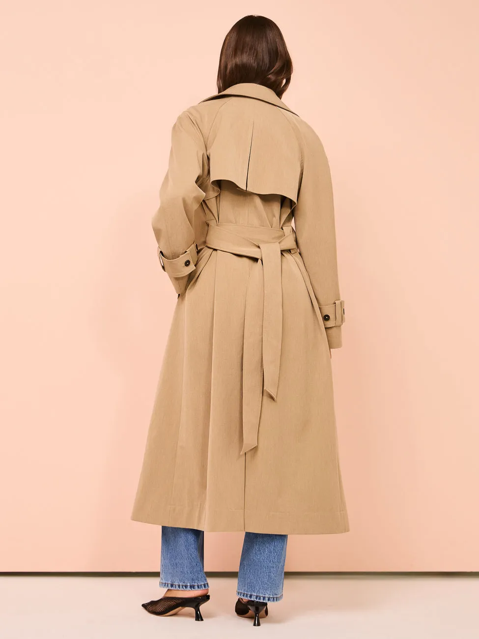 Elka Collective Nikko Trench in Caramel