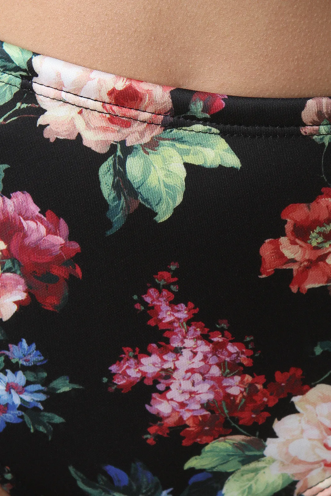 Floral Print High Waist Bottoms