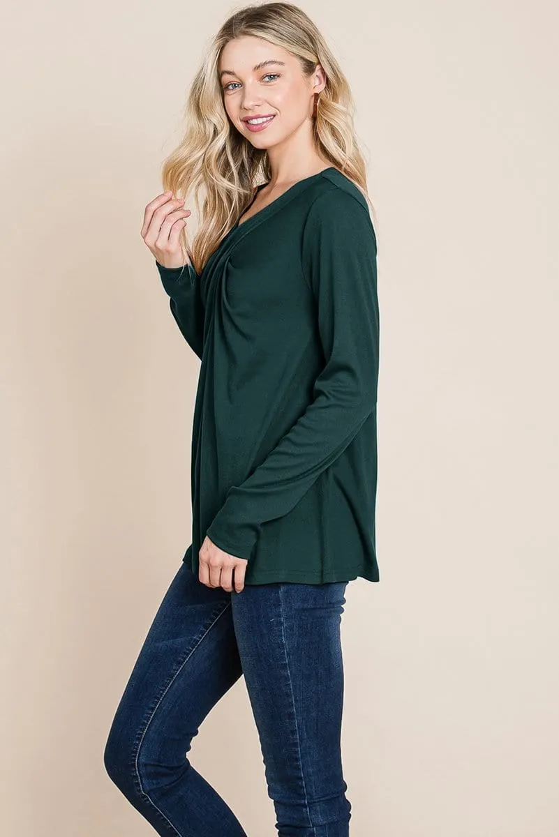 Fold knotted Twist Sweatshirts