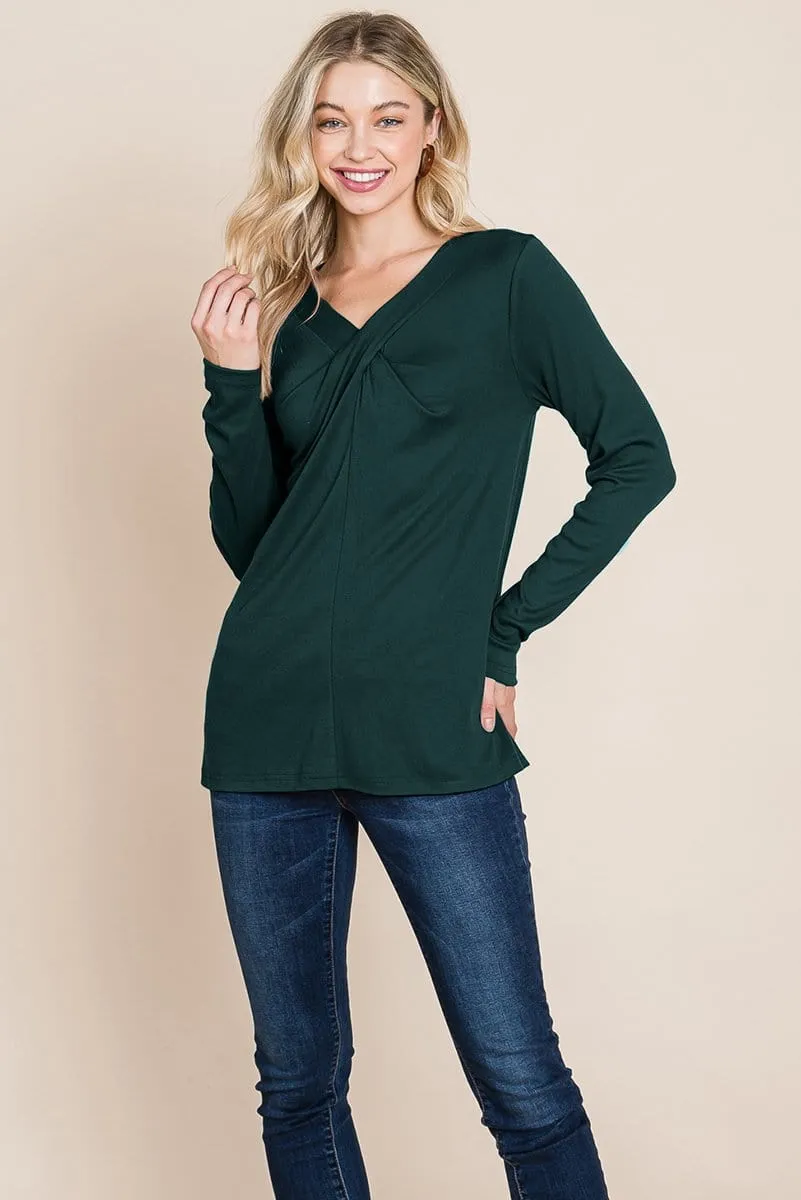 Fold knotted Twist Sweatshirts