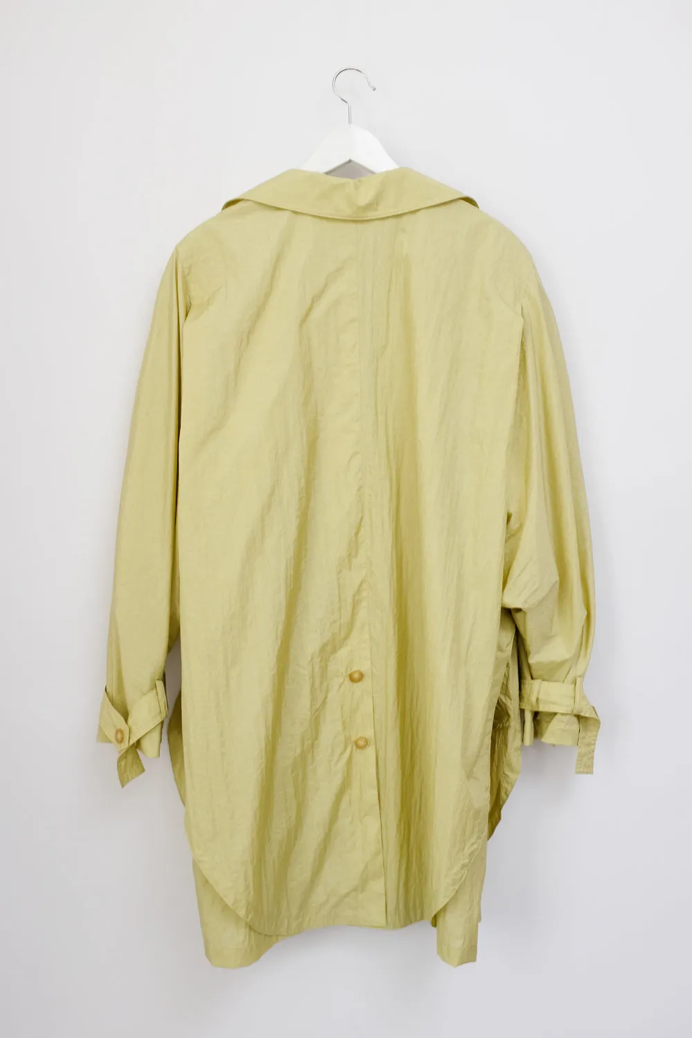 GREEN SUMMER CAPE TRENCH COAT