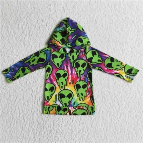 Halloween green ghost hoodies Tops BT0049