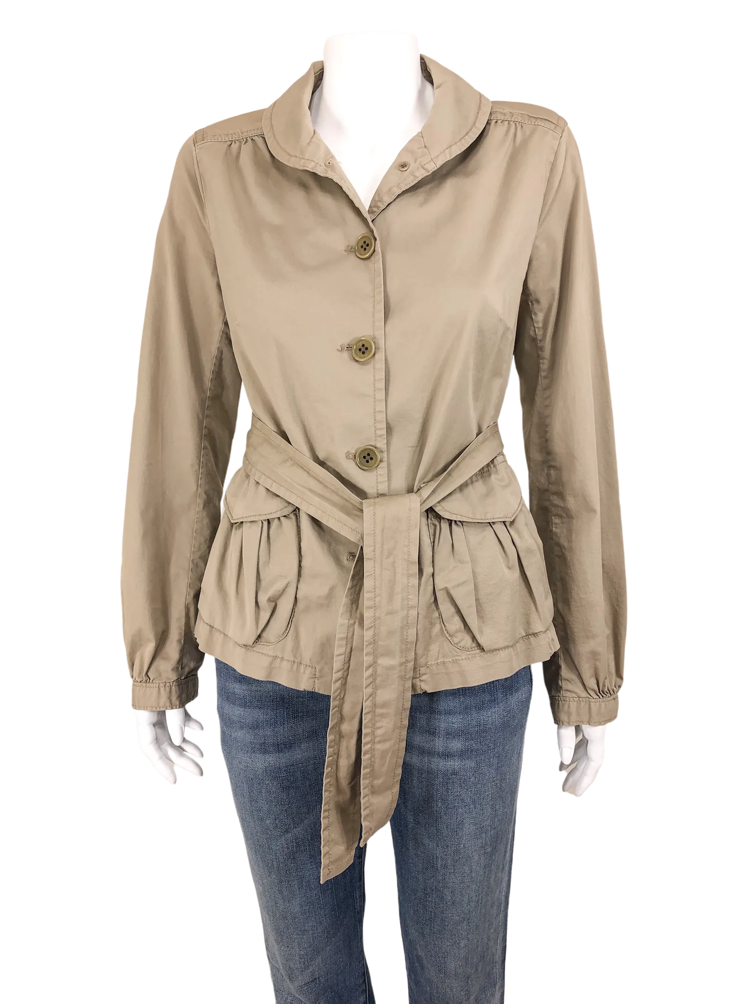 J. Crew, Women's Belted Cotton Jacket, Size 6