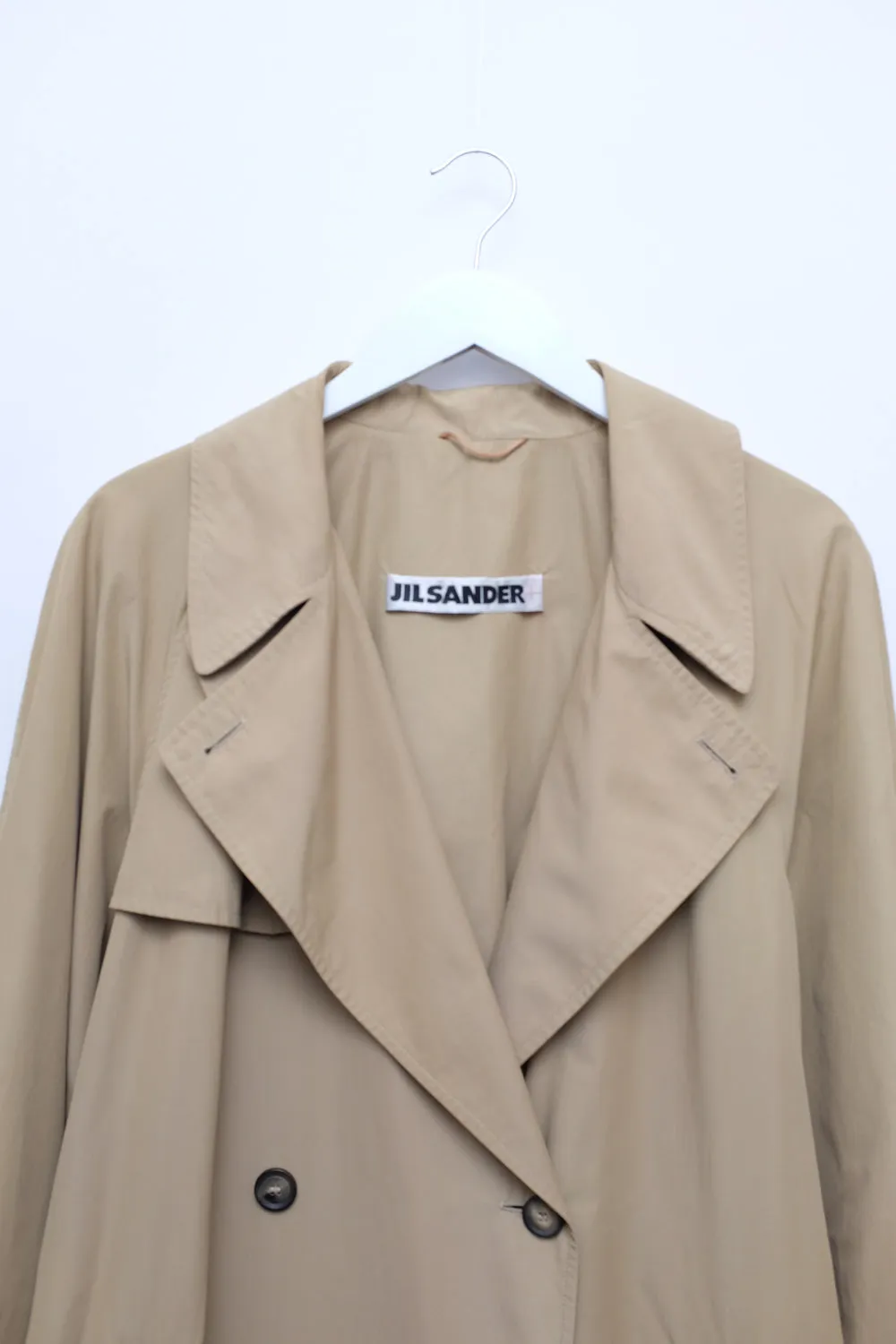 JIL SANDER CLASSY BEIGE VINTAGE TRENCH COAT