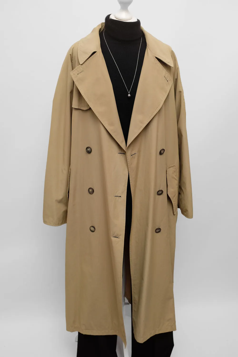 JIL SANDER CLASSY BEIGE VINTAGE TRENCH COAT