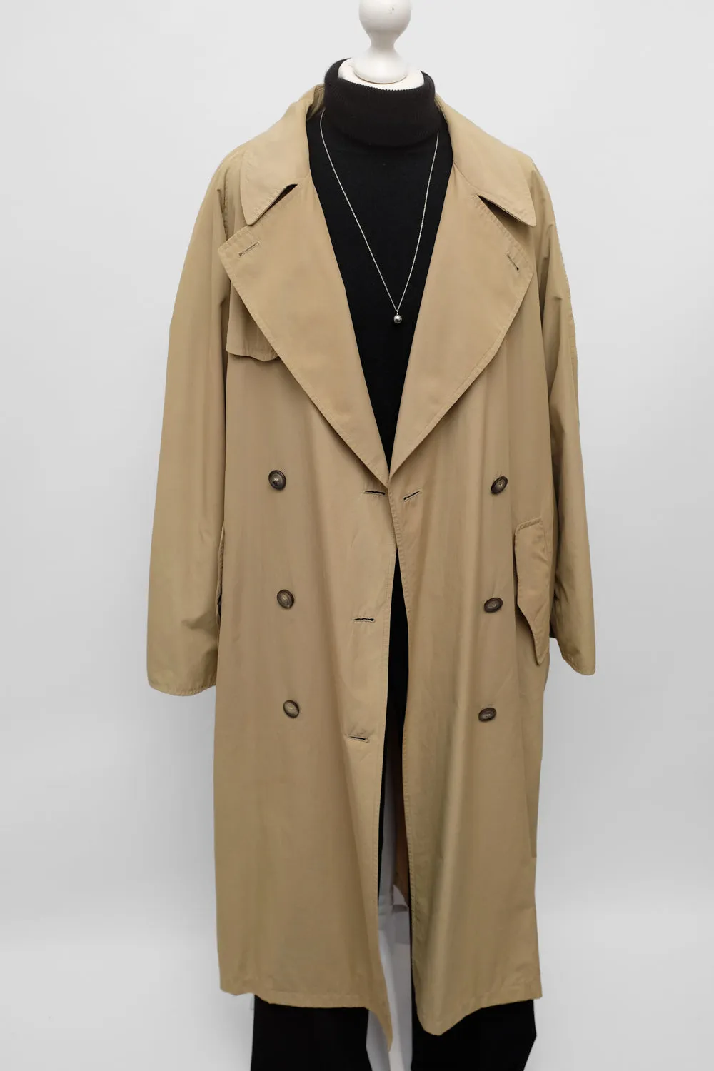 JIL SANDER CLASSY BEIGE VINTAGE TRENCH COAT