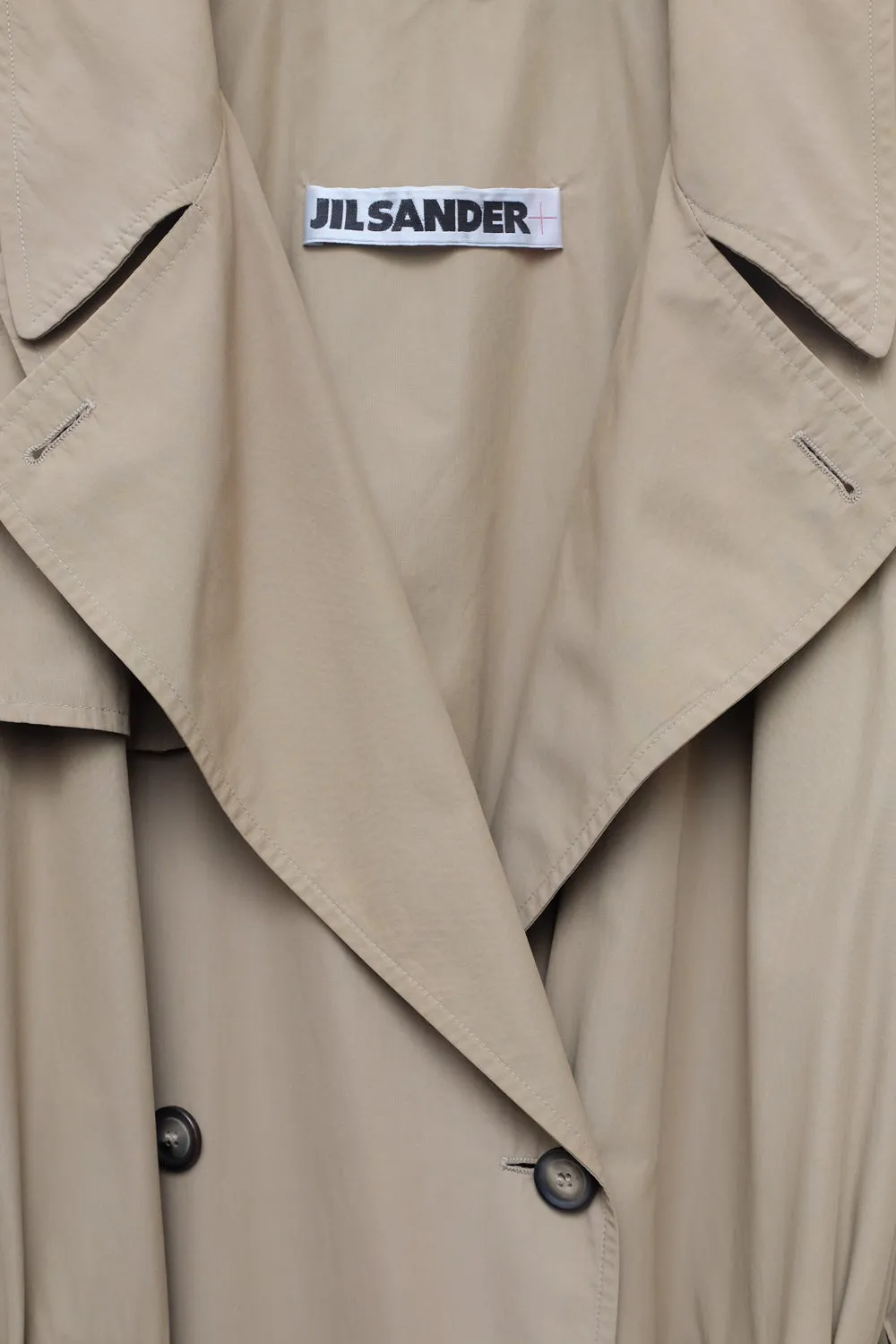 JIL SANDER CLASSY BEIGE VINTAGE TRENCH COAT