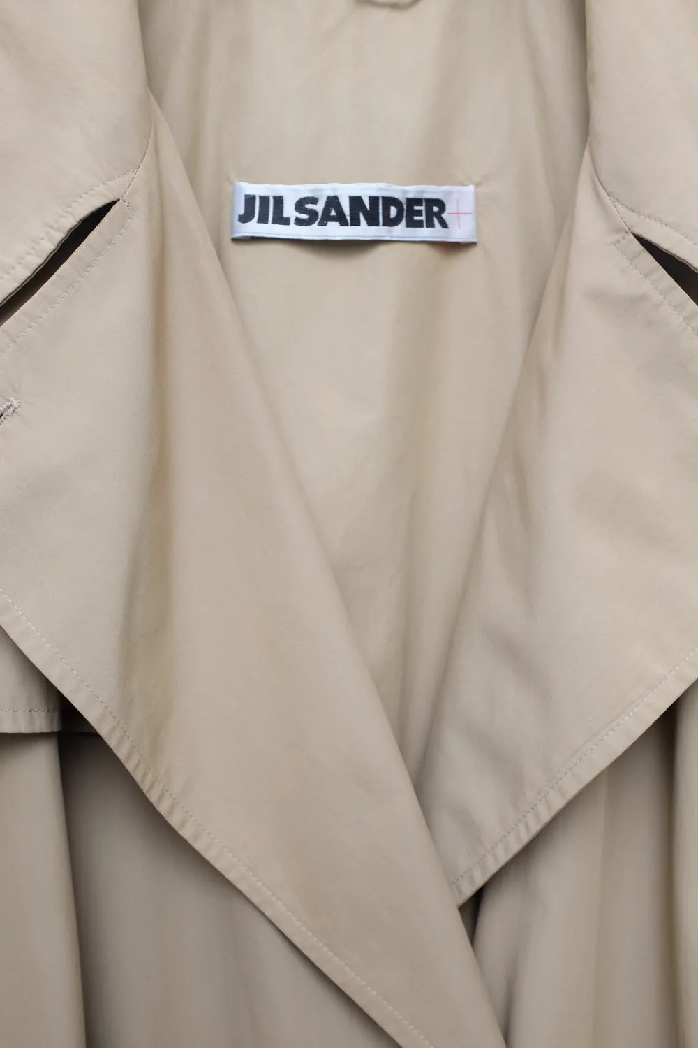 JIL SANDER CLASSY BEIGE VINTAGE TRENCH COAT