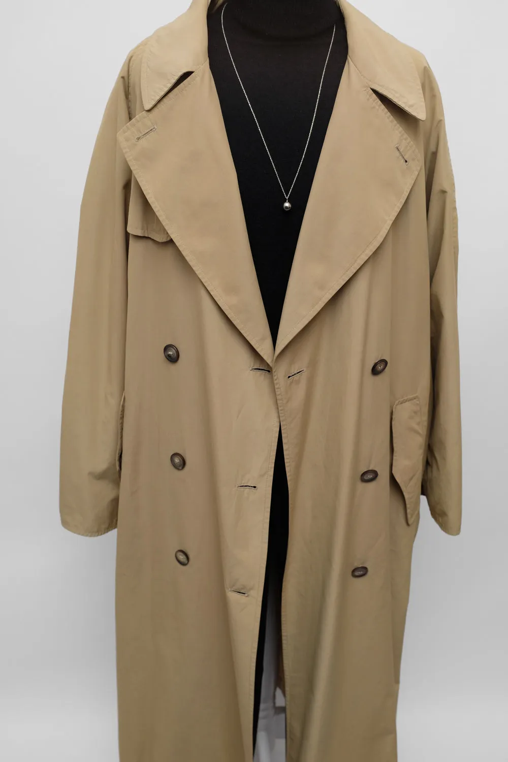 JIL SANDER CLASSY BEIGE VINTAGE TRENCH COAT