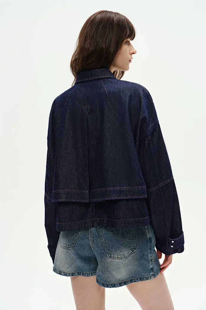 Karlie Jacket in Silk-Modal Denim