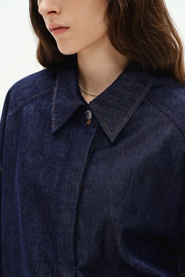 Karlie Jacket in Silk-Modal Denim