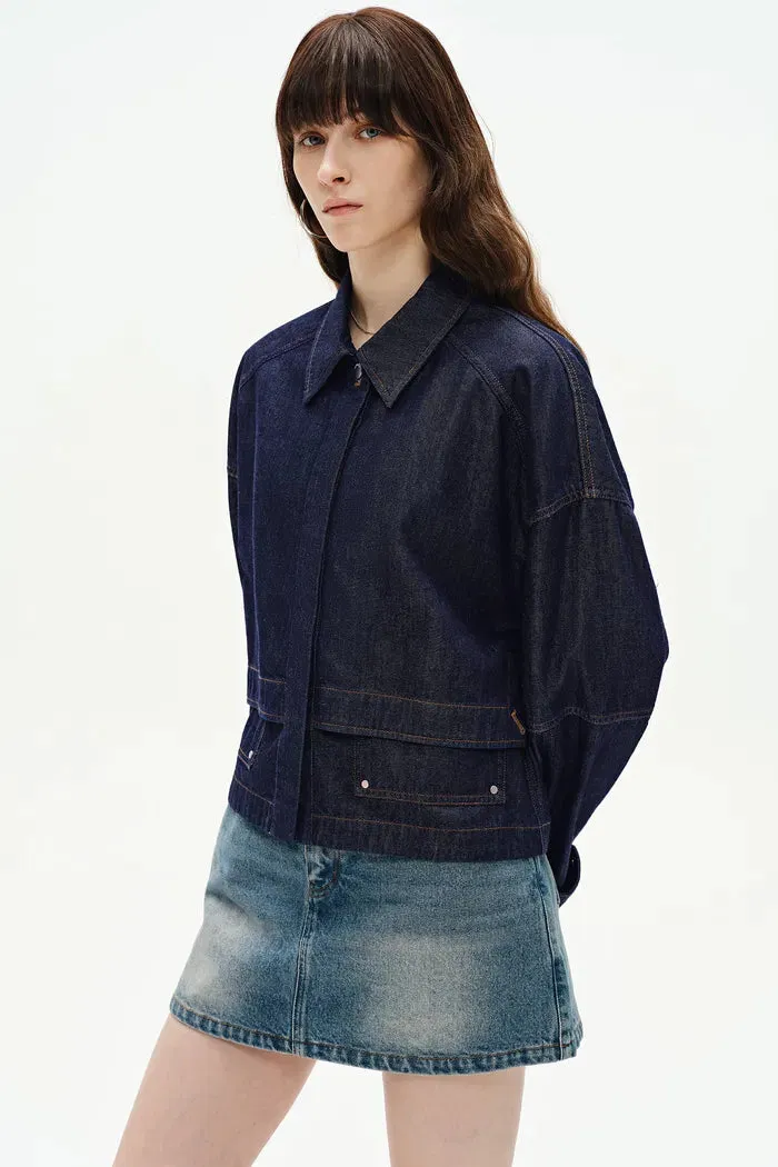 Karlie Jacket in Silk-Modal Denim