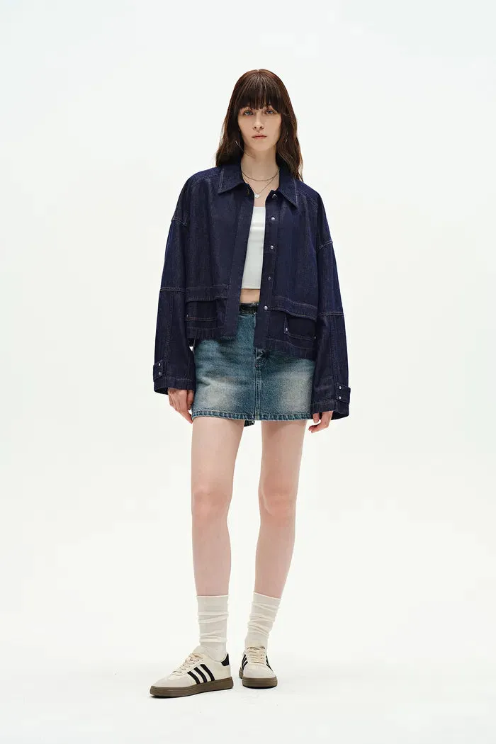 Karlie Jacket in Silk-Modal Denim