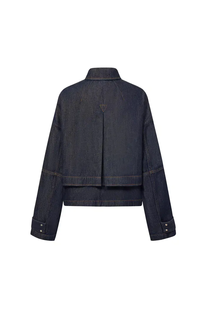 Karlie Jacket in Silk-Modal Denim