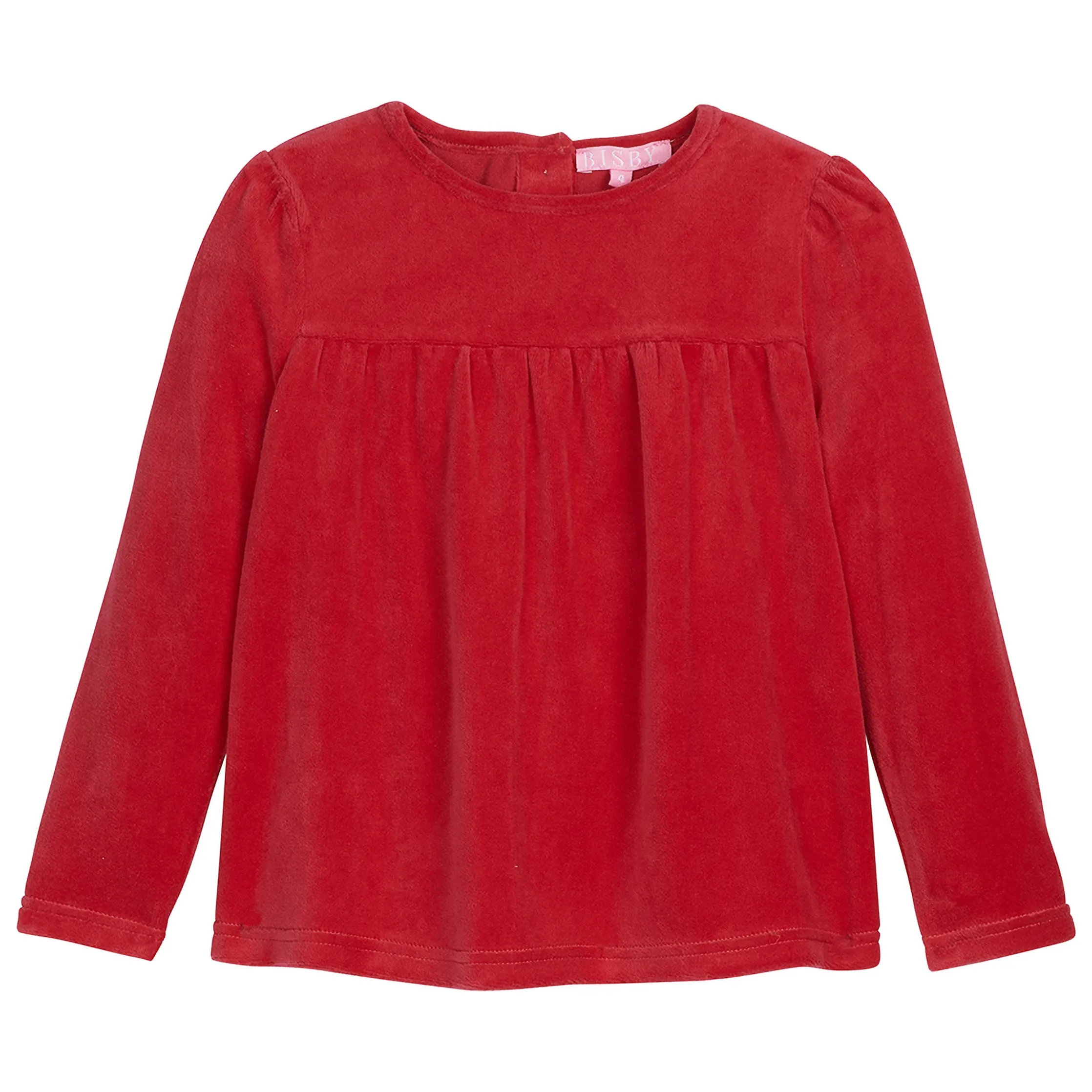 Lisle Top - Red Velour