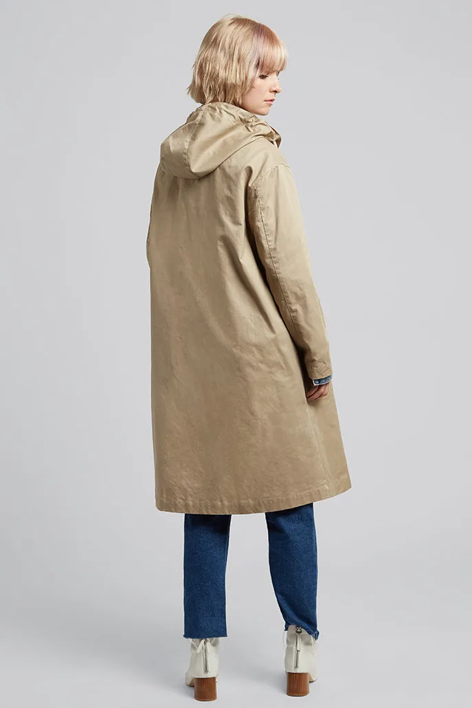 Louisette Removable Hood Showerproof Coat