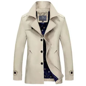 Men's Fashion Turn-Down Collar High Quality Coat