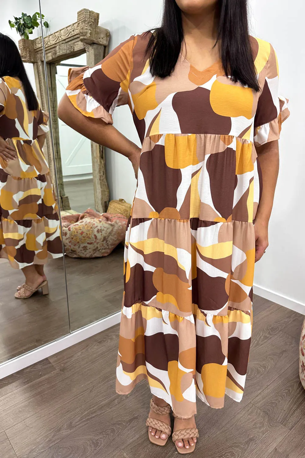 Michelle Midi Print Dress