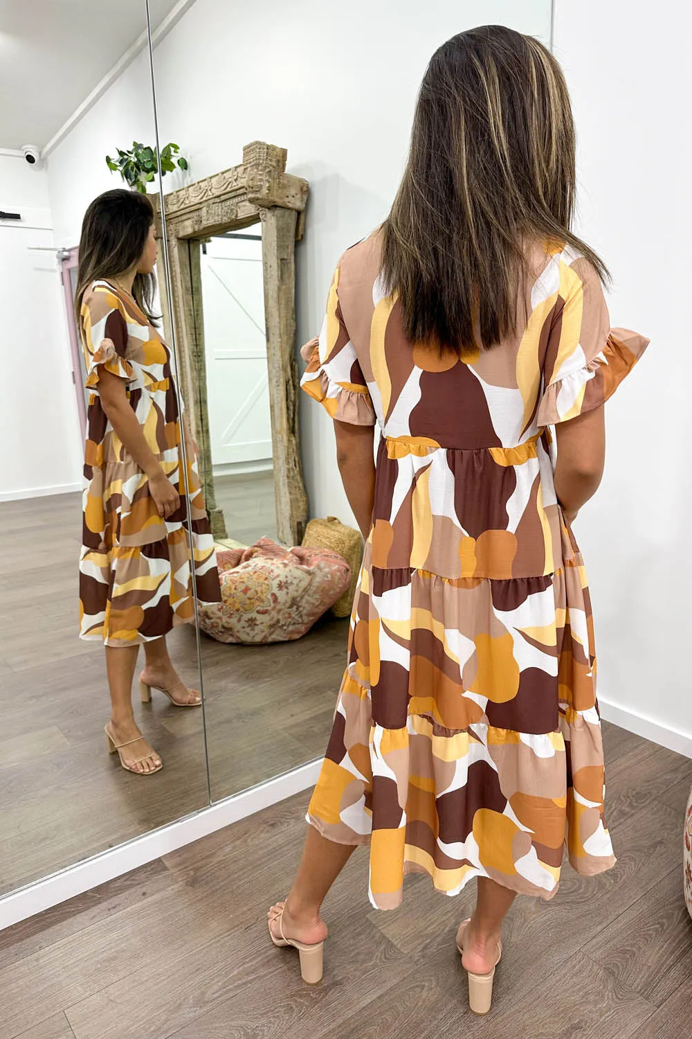 Michelle Midi Print Dress