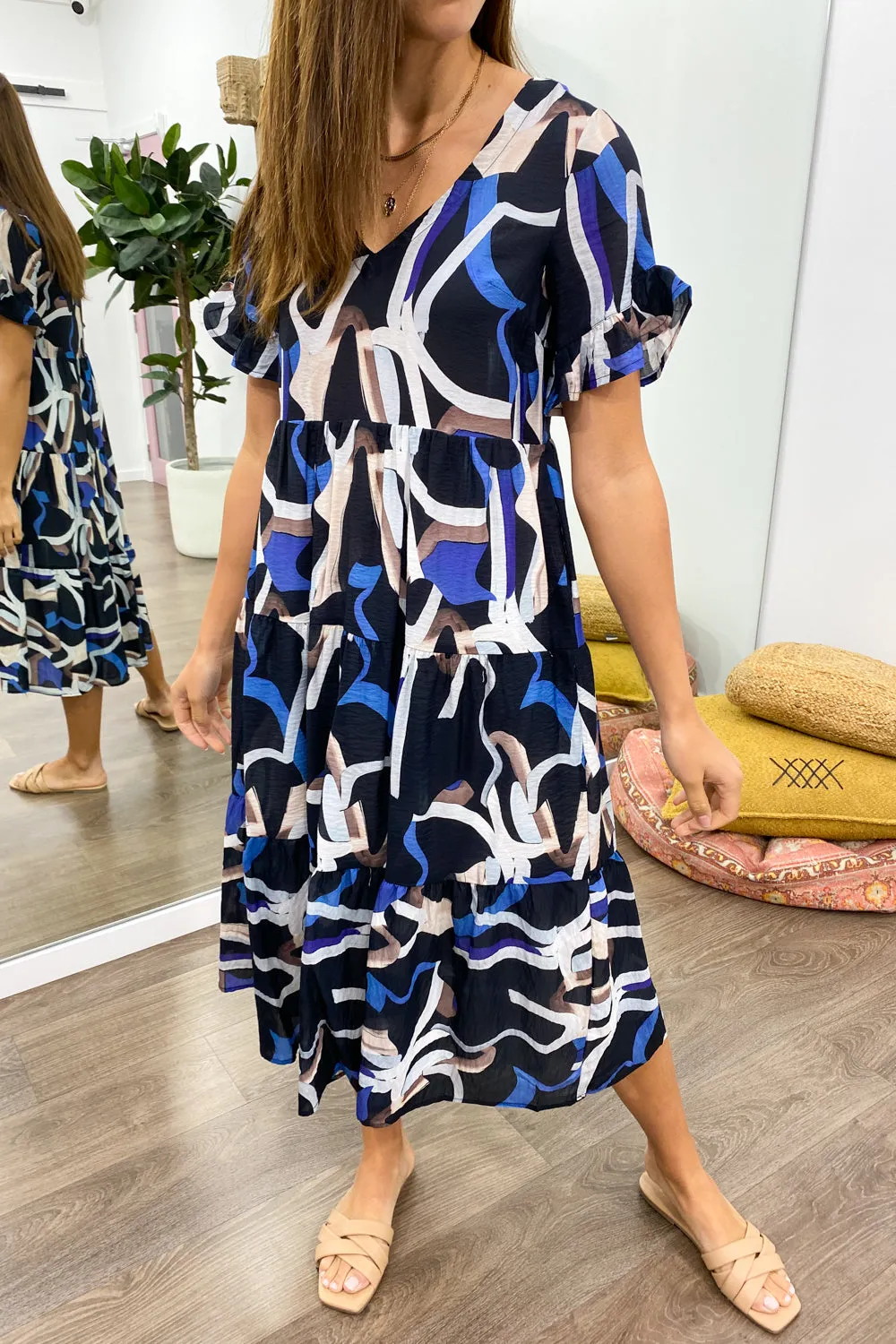 Michelle Midi Print Dress