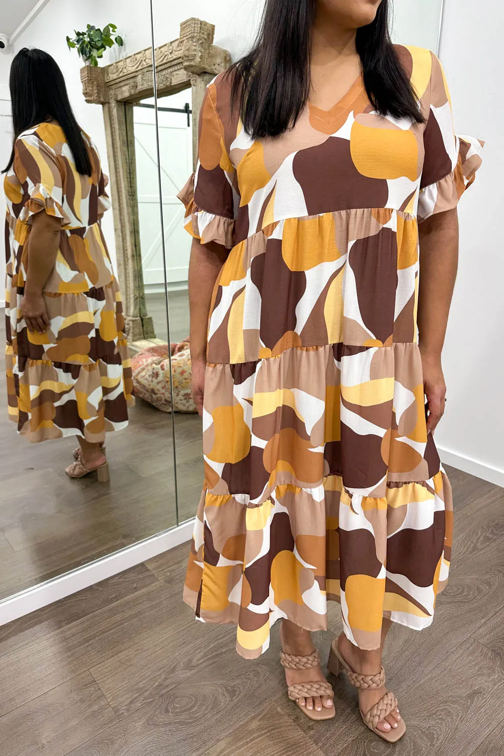 Michelle Midi Print Dress