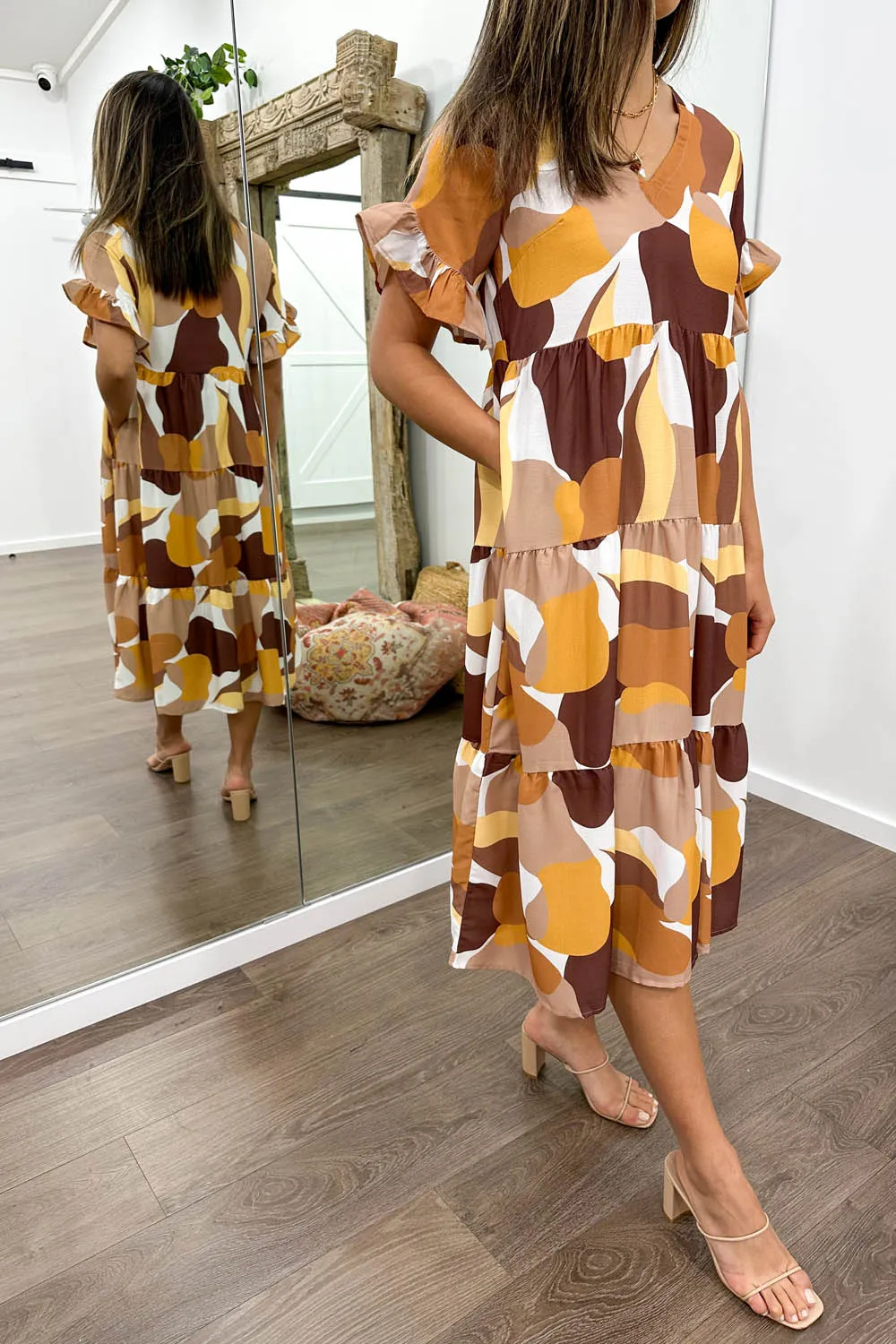 Michelle Midi Print Dress