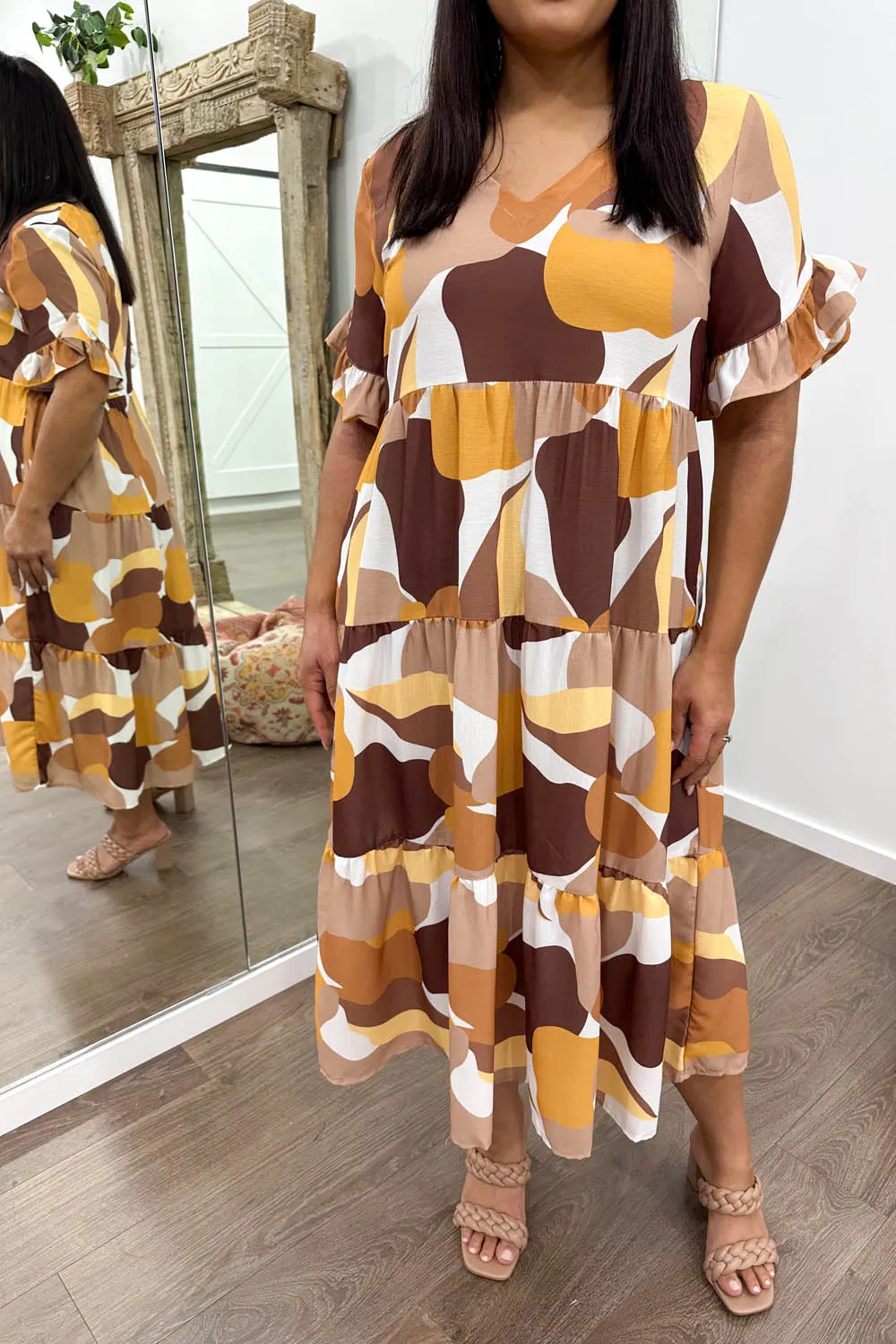 Michelle Midi Print Dress