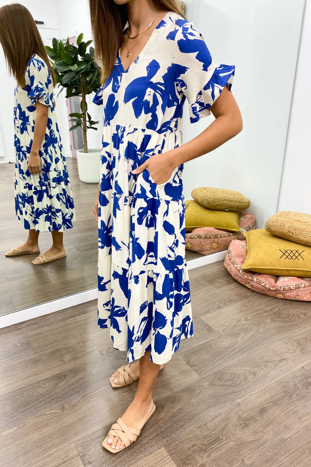 Michelle Midi Print Dress