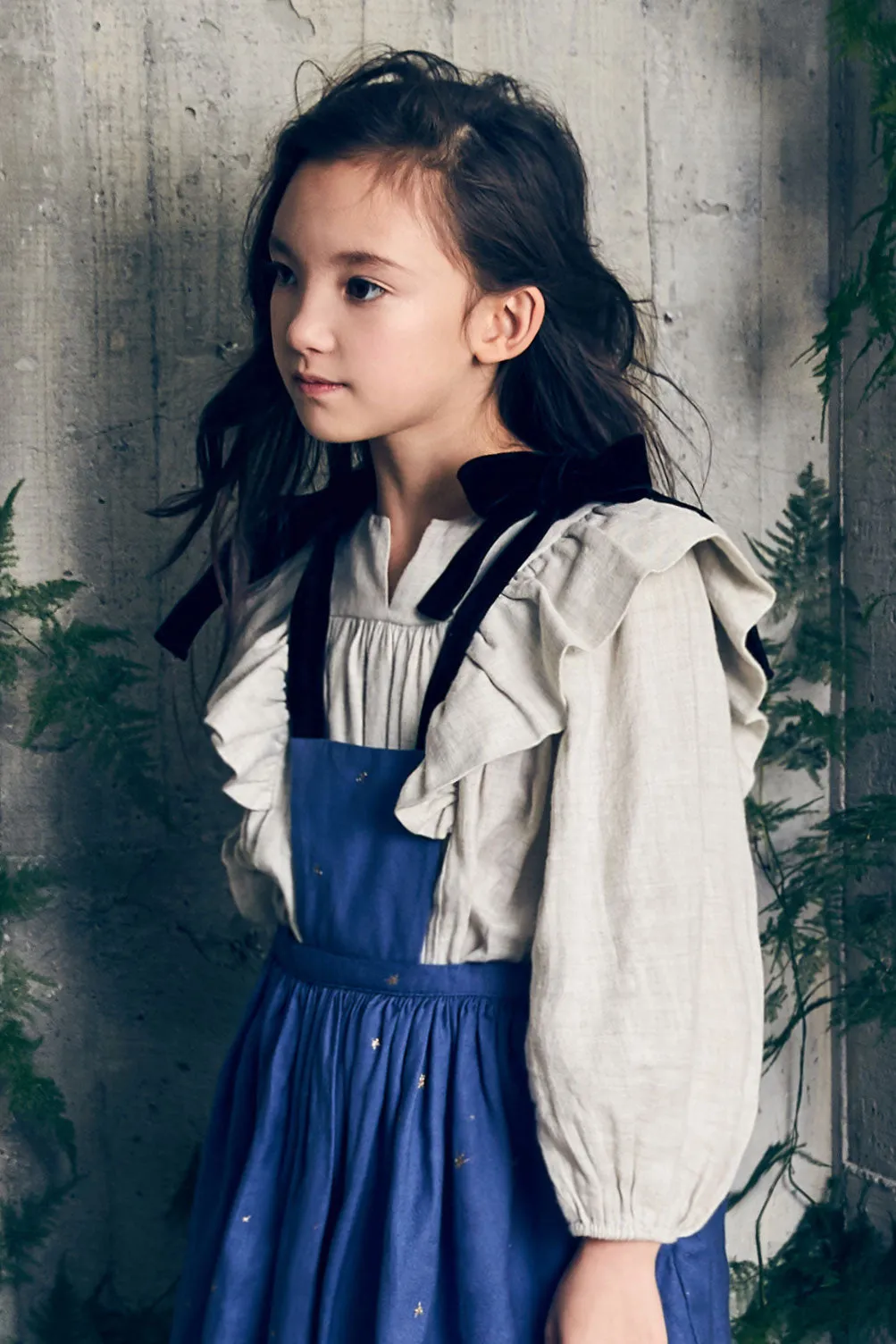 Nellystella Dominika Girls Blouse - Oatmeal