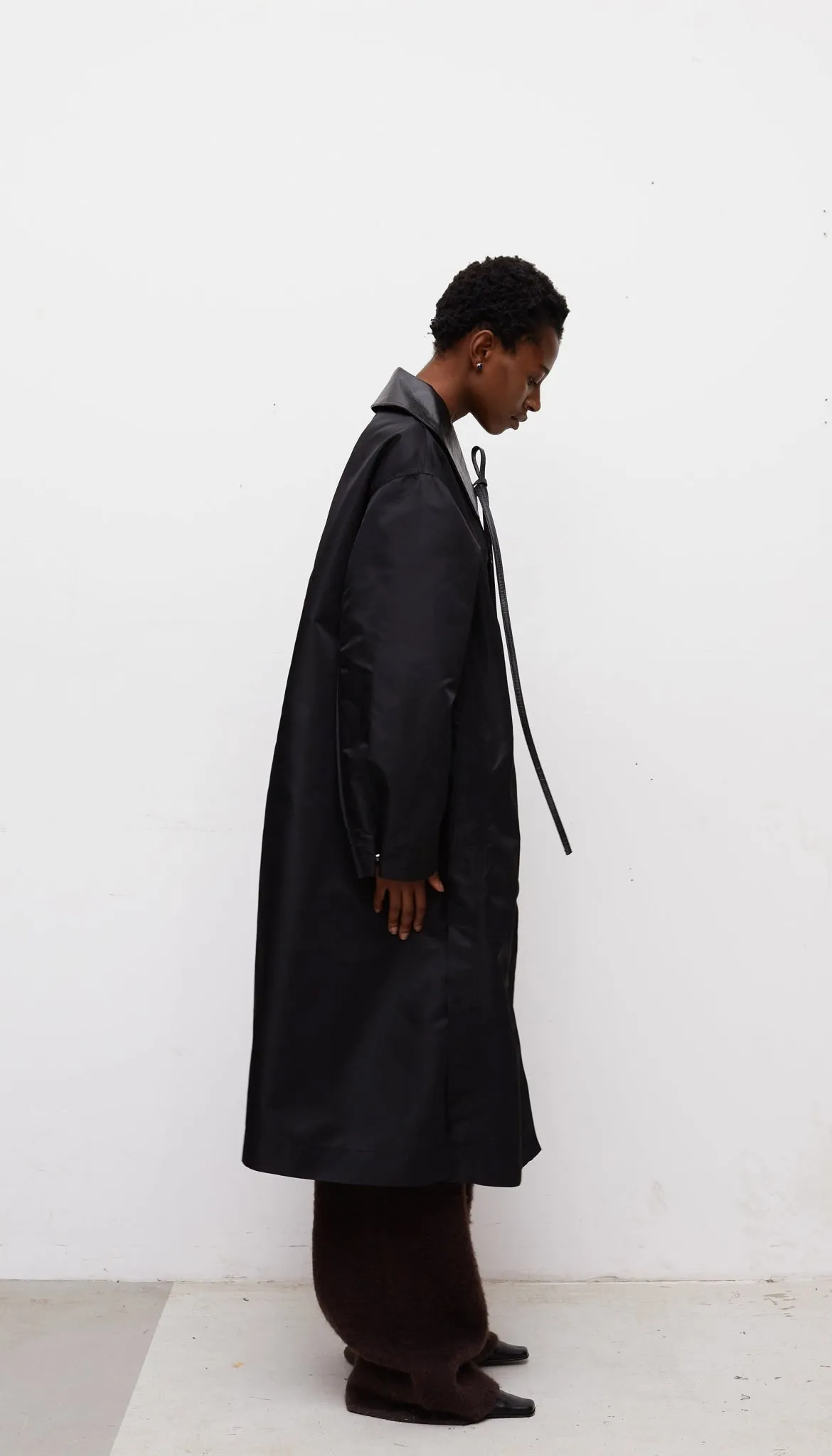 RECYCLED NYLON TRENCH COAT