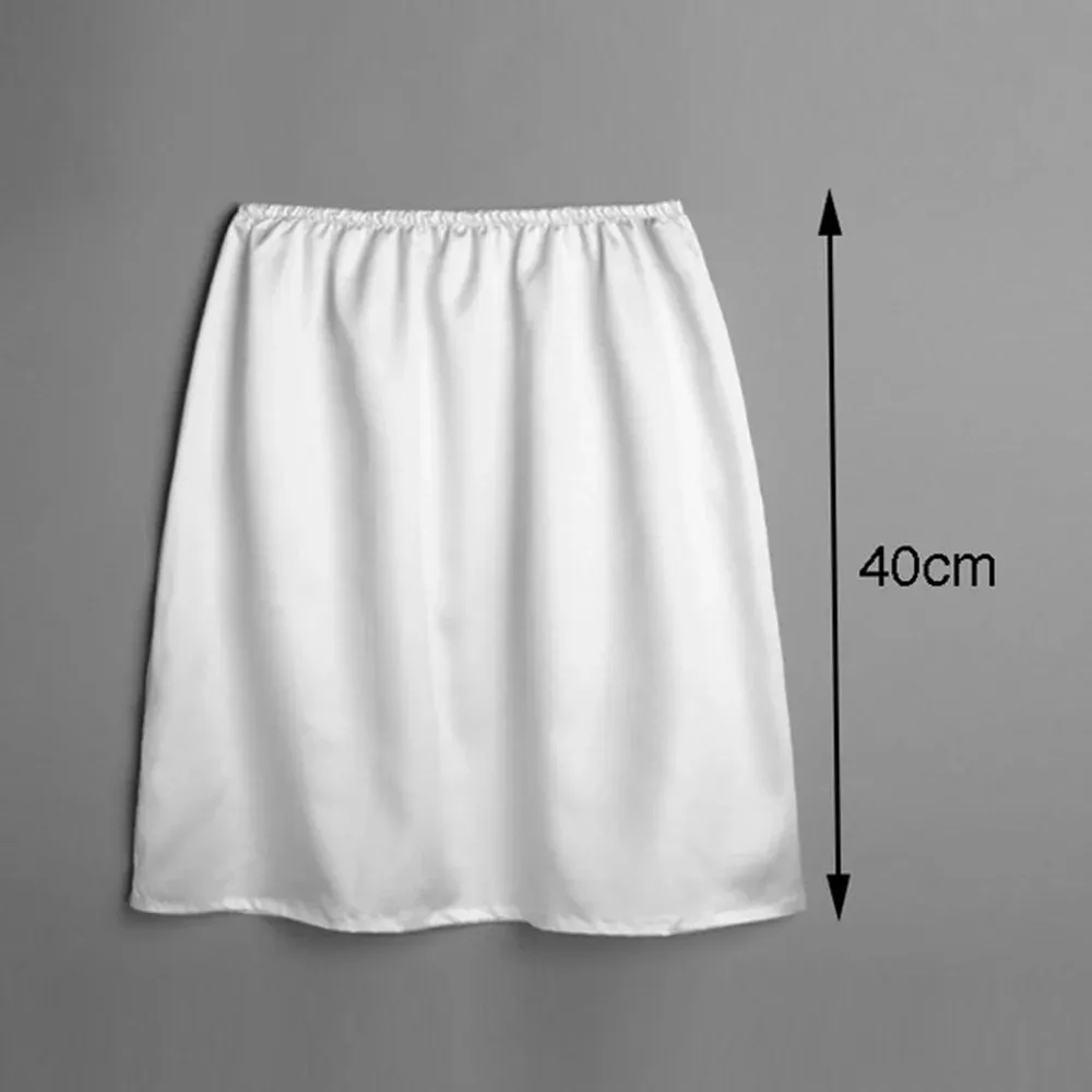 Summer Satin Half Slip Women Underskirt Anti-moving Modal Inner Lining Skirt Slim Anti-Static Anti-emptied Safety Skirt