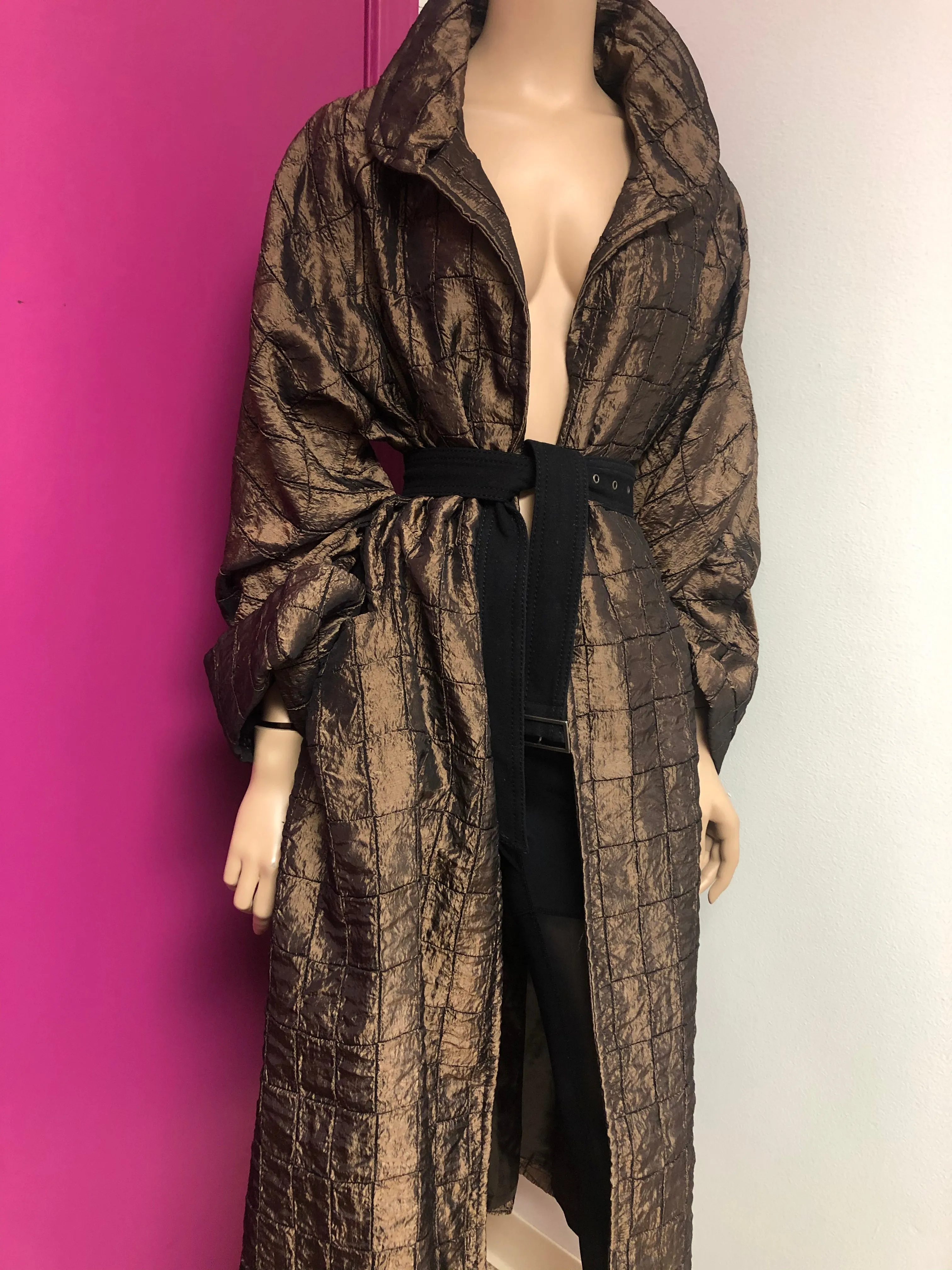 Vintage Nikki Metallic Cape/Trench Size 2x