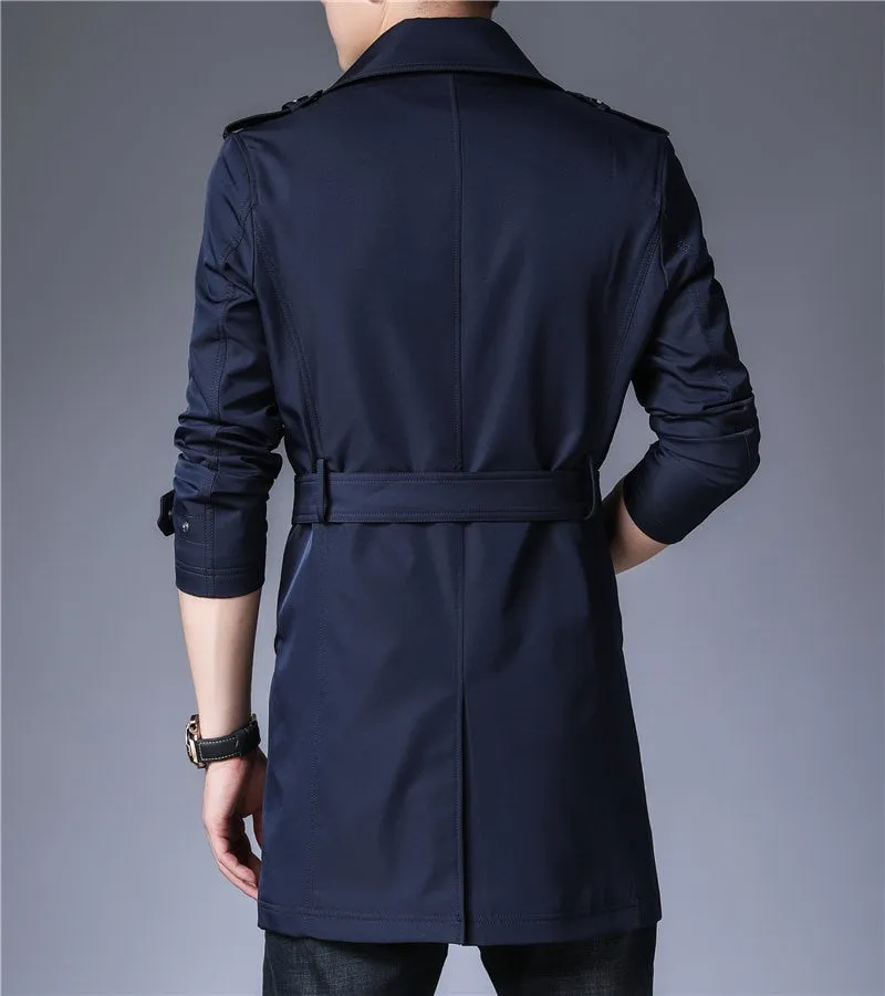 West Louis™ Business Trench Windbreaker Overcoat