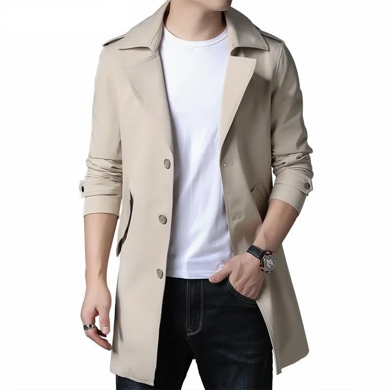 West Louis™ Business Trench Windbreaker Overcoat