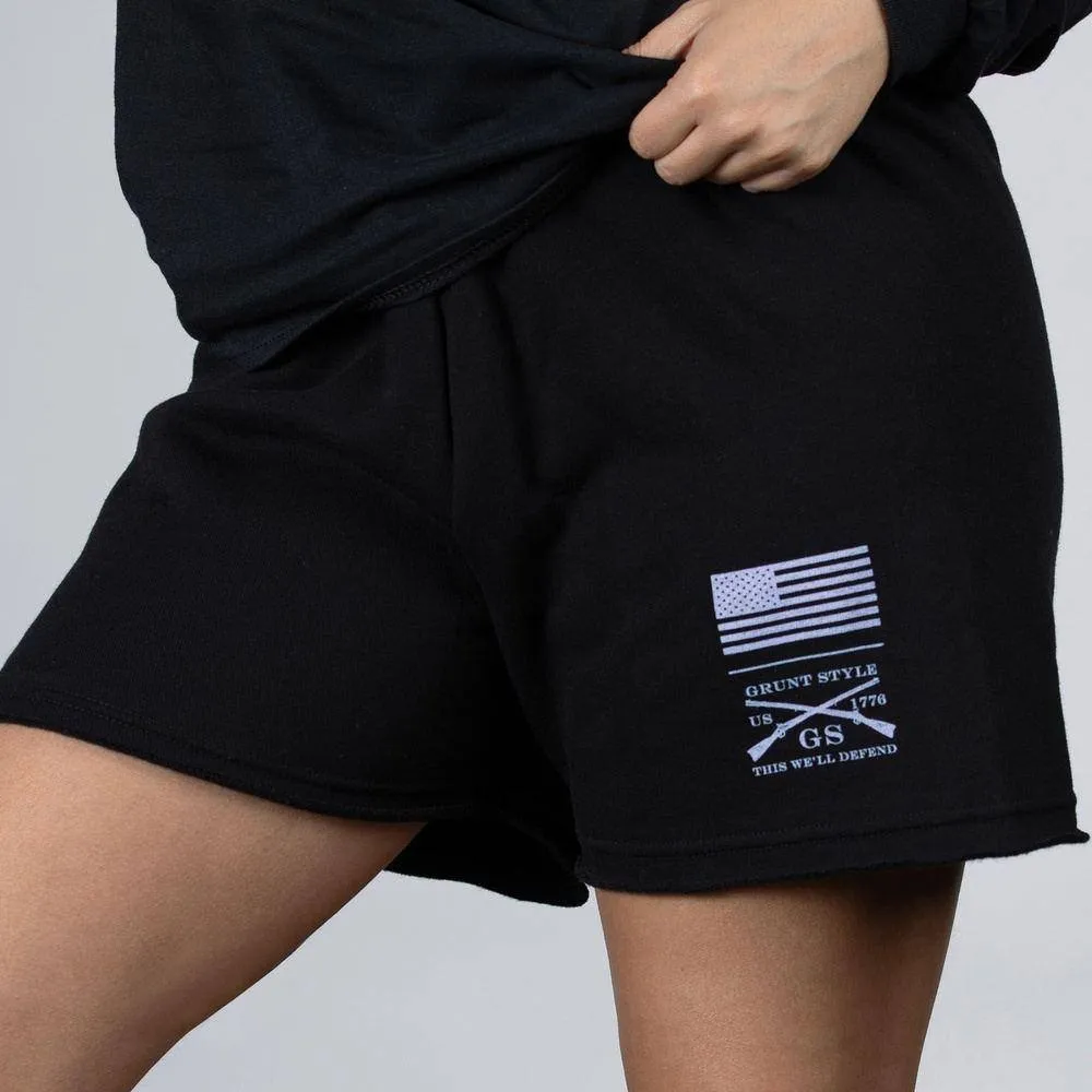 Women's R&R Fleece Shorts - Black